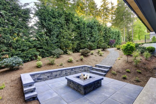 Patio paving [locality]